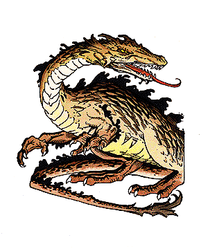 Dragon, Brown Dragon, Brown