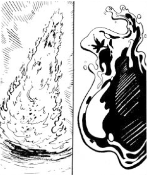 Elemental (Athas), Lesser, Fire/Water Elemental (Athas), Lesser, Fire/Water
